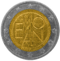 National side of two euro coin EMONA issued by Slovenia 2015