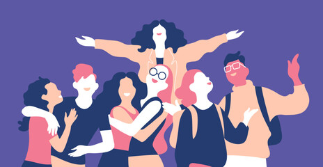 Gruppo di persone che condividono momenti insieme