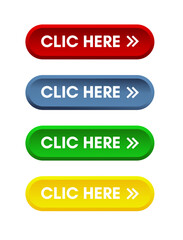 Click here - button, blue, green and yellow