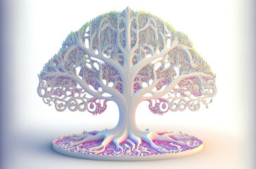 Psychedelic Tree of Life. Generated using Midjourney AI