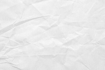 Abstract white crumpled and creased recycle paper texture background