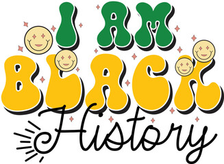 Retro Black History Svg Design