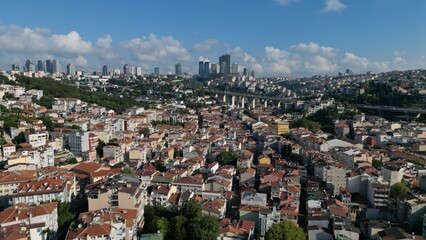 Majestic Istanbul through the eyes of an eagle. Drone view