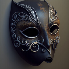 venetian carnival mask - Generative AI - obrazy, fototapety, plakaty