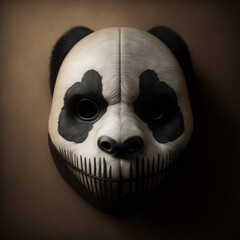 Panda Mask Full Face Mask - Generative AI