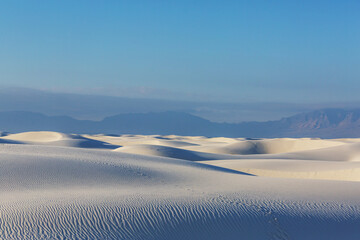 White sand dunes