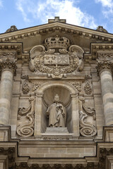 17th-century Saint Paul Church (Eglise Saint-Paul-Saint-Louis) - church on Saint-Antoine Street in Marais quarter of Paris. France.