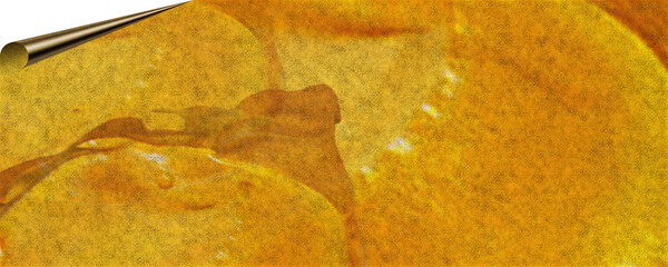 brush strokes background with velvet surface and page curl