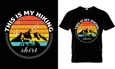 I will do awesome hiking t shirt design
