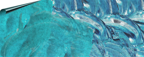 brush strokes background multicolours with velvet surface and page curl