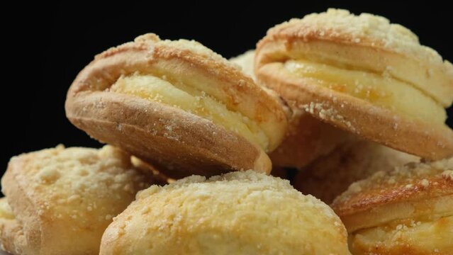 Sochnik cake with cottage cheese - pastry made from dough with cottage cheese filling, a dish of national russian cuisine.