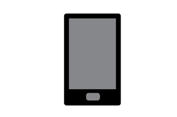Mobile phone simple flat for element, design ingredients, template, technology design