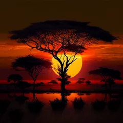 Foto op Canvas Sunset in Madagascar 4 © Sebastin
