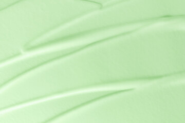 Beauty cream texture. Green lotion, moisturizer, skin care cosmetic product smear background