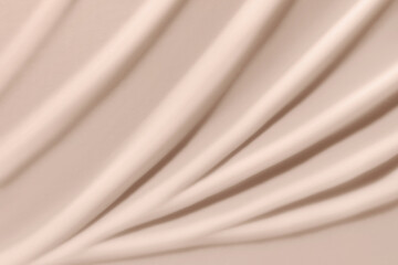 Beauty cream texture. Beige lotion, moisturizer, cc, bb cosmetic product smear background
