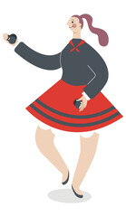 Spanish woman dancing