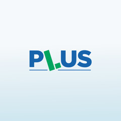 Plus symbol vector logo design