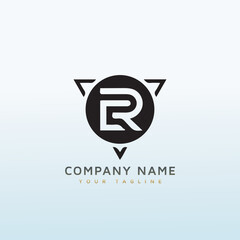 Letter NR symbol vector logo design