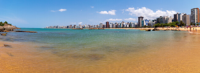 panorama da praia da costa, Itaparica, Vila Velha, Vitória, Espirito Santo, Brasil