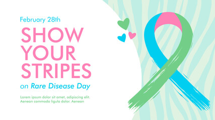 rare disease day poster template