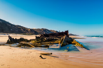 Ship Wreck Frazer Island Beach