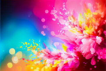 Fototapeta na wymiar Beautiful and elegant background with flowers, colorful