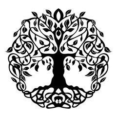 Tree of Life , Yggdrasil vector	