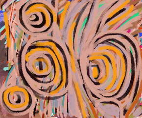 Painting artwork digital art watercolor design  