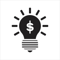 bulb - bright idea - energy icon - business ideas icon vector design template