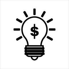 bulb - bright idea - energy icon - business ideas icon vector design template