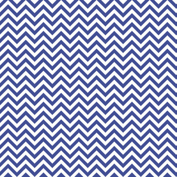 Blue waves zig zag seamless background texture. Popular zigzag chevron repeating pattern on white background	