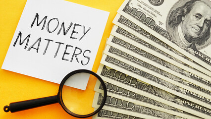 Money Matters is shown using the text