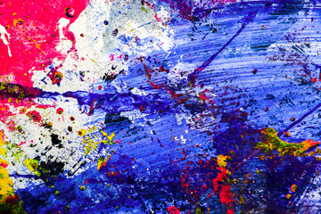 Abstract colorful paint grunge background. Modern colorful painting.