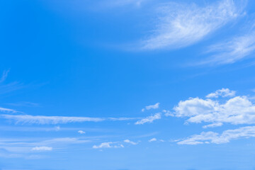 Blue sky with white clouds