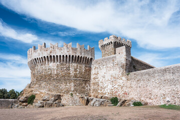Castle in Populonia - italy.
View at the Fortress Tower of Populonia town - 563399036