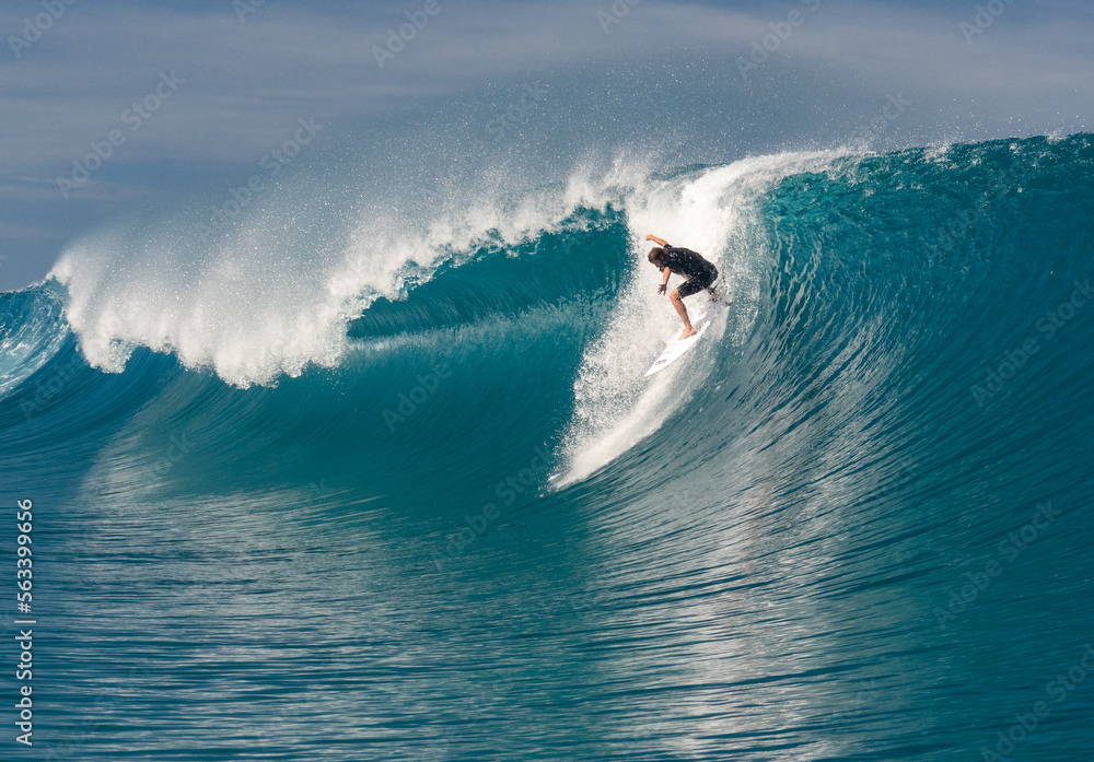 Wall mural teahupoo, end of the road, tahiti, french polynesia