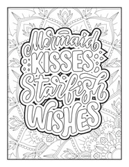 Obraz na płótnie Canvas Quotes coloring page, Inspirational quotes, Quotes, positive quotes, Typography quotes