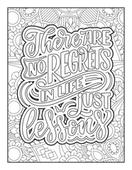 Obraz na płótnie Canvas Quotes coloring page, Inspirational quotes, Quotes, positive quotes, Typography quotes