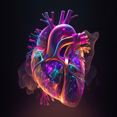 Generative AI Art Human Heart