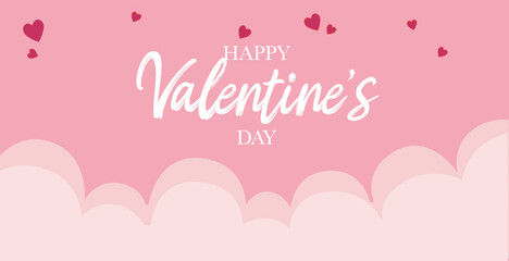 Happy Valentines Day vector illustration.