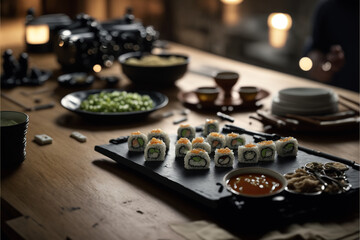 Obraz na płótnie Canvas Japonese Food Sushi