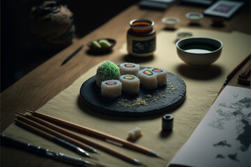Obraz na płótnie Canvas Japonese Food Sushi