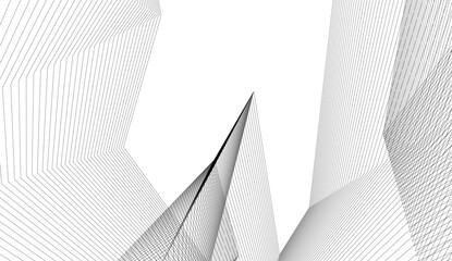 Abstract geometric design 3d illustration