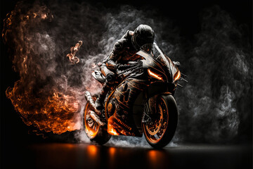 MotoGP, Motorsports, Generative AI, Illustration