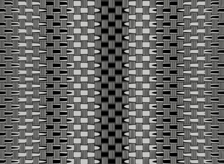 fabric pattern with different shapes in black and gray colors, background wallpaper