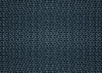 fabric and tile pattern made of dark blue 3d shapes, background wallpaper