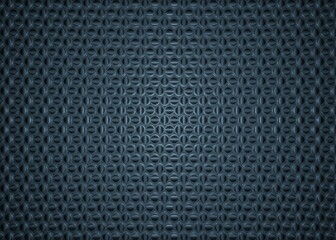 fabric and tile pattern made of dark blue 3d shapes, background wallpaper