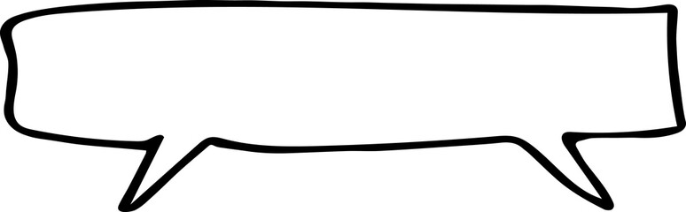 Speech Bubble hand drawn