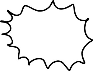 Speech Bubble hand drawn