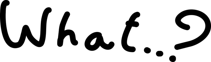 Hand drawn speech text